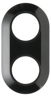 Hager Rahmen 2 Elemente Serie 1930 schwarz