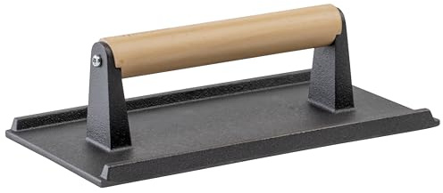 Winco SWA-9 Cast Iron Steak Weight, 5.25-Inch by 9-Inch