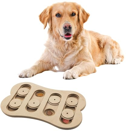 Seek-A-Treat 5654 Shuffle Bone Puzzle Ethical Pet ,Brown,12 Inch