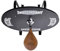 Bad Company Speedball Plattform mit Vintage Leder Boxbirne medium zur Wandmontage I BCA-130