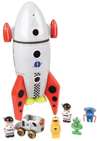 CP Toys Space Mission Rocket Ship Toy, Includes Astronaut Figurines, Aliens and Vehicle, Space Gifts, STEM Toddler Toys for Kids 3 Years and Older, 16.7