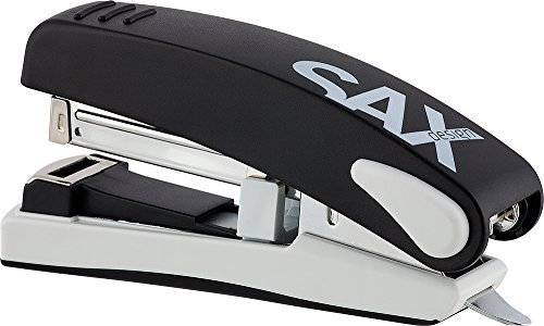 SAX 539 Flachhefter M – Robustes Bürogerät für bis zu 30 Blatt, 30% Reduktion der Stapelhöhe, Geringer Kraftaufwand, Max. Tiefe 63mm, Geeignet für Verschiedene Heftklammern