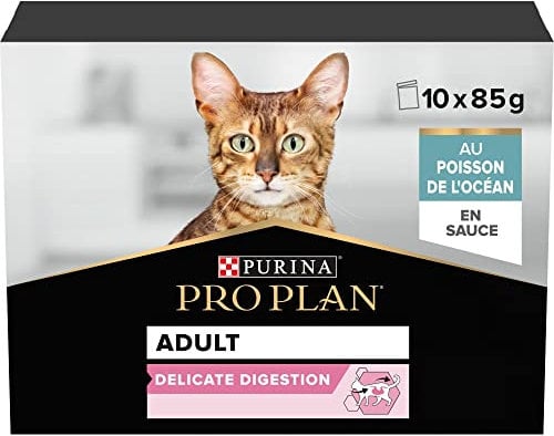 Purina Pro Plan Cat NutriSavour Delicate Beutel, 10 x 85 g