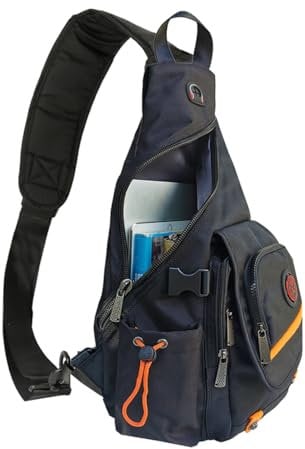 Innturt Large Sling Bag Backpack Pack 13 14 Laptop Bag Satchel School Travel Black