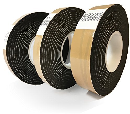 Panorama24 8m Komprimierband Acryl 300 40/4, Bandbreite 40mm, expandiert von 4 auf 20mm, anthrazit, Fugendichtband Kompriband Fugenabdichtung Dichtungsband Fensterdichtband Quellband Fugendichtband