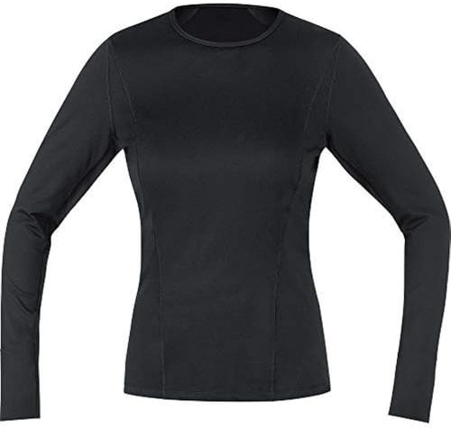 GOREWEAR M Women Base Layer Long Sleeve Shirt, Black, 38