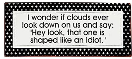 VIP Home and Garden Metallschild Clouds Wondering