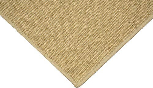 Sisalteppich umkettelt Natur 100% Sisal gekettelt - Verschiedene Größen (250 x 350 cm)