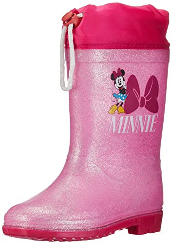 Cerdá Botas Lluvia PVC Minnie, Stivali in Gomma Unisex-Bambini, Rosa, 28 EU