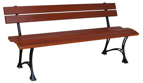 k koma Komfortable Holzbank für den Garten: Parkbank 160 cm Hersteller (Teak Farbe)