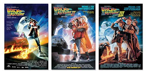 POSTER STOP ONLINE Filmposter Back To The Future I, II & III, normale Stile, Größe je 61 x 91 cm