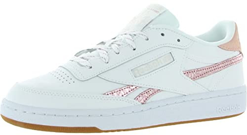 Reebok womens Club C Sneaker, White/Blush Metal/Morning Fog, 10.5 US