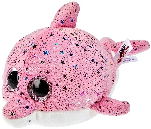NICI Glubschis: Das Original – Glubschis Delfin Delfina 15 cm – Kuscheltier Delfin mit großen Augen – Flauschiges Plüschtier mit Glitzeraugen – Schmusetier für Kuscheltierliebhaber