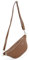 modamoda de T211 Damen Leder Bauchtasche Brusttasche Hüfttasche handmade in Italy, Farbe:Blassbraun
