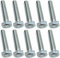 AERZETIX - C47325 - Lot de 10 pièce - Boulons M8x40 - à tête Hexagonale - Ø8x40mm - DIN 933 - Classe 8.8 - en Acier Zingué - Bricolage - Outillage d'assemblage/Quincaillerie