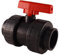 PVC-Kugelhahn I 32 mm I 1 Zoll I für Klebemuffen und Fittinge I Absperrhahn 2-Wege I PVC-Rohrverbinder 32mm I Kugelschieber für Pool- und Teichbau I bm148 Grau