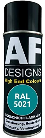 Alex Flittner Designs Peinture antirouille 4 en 1 RAL 5021 - Peinture de protection pour métal - Bleu eau