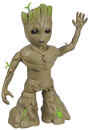 Marvel Studios I Am Groot Groove 'N Grow Groot, 34-cm Interactive Action Figure, Super Hero Toys
