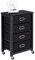 Multigot Mobile File Cabinet, Documents Storage Cupboard with 4 Drawers and Wheels, Under Desk Rolling Filing Organizer for Home Office