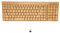 Tastiera Wireless, Tastiera Ergonomica per Computer Wireless in Legno 2.4G, Plug and Play (Tastiera)