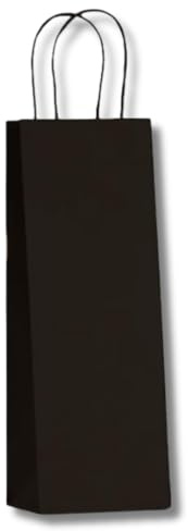 DOT Horeca Solutions Sacchetti Portabottiglia Neri 14x8x40 cm, 50 Pezzi