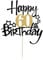LIANRISES Tortendeko 60. Geburtstag Mann Frau Cake Topper Schwarz und Gold
