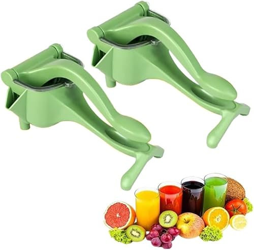 YeGang Manual Juicer - Handheld Fruit Juice Squeezer Heavy Duty Large Capacity Portable Lemon Citrus Orange Grapefruit Press Lever Juicer (2pcs)