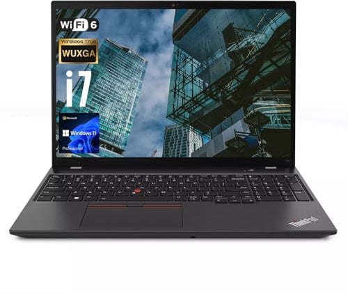 Lenovo ThinkPad T16 16 i7 Business Laptop, FHD+ Display, i7-1355U, 32GB DDR5 RAM, 1TB SSD, SD Card Reader, 1 Yr Warranty, RJ-45, Wi-Fi 6, Windows 11 Pro, Black