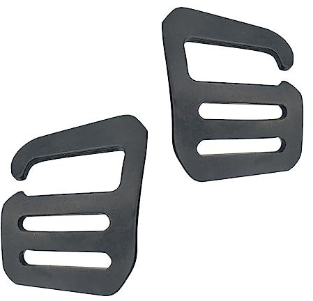 budiniao Hebilla de liberación rápida de 2 Piezas, Gancho G de Metal Ligero de 25mm, Accesorios de cinturón de Resistencia, Bolsa de Ropa, Equipaje