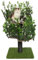 Kratzbaum Natur zum Klettern, Verstecken und Schlafen - groß mit austauschbaren Blättern - einfach zu montieren - haustiersichere Materialien, langlebige und Patentierter robuste Cat Tree - 120cm Grün