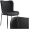 tectake® Polsterstuhl, Stuhl für Küche, Esstisch, Sessel Schminktisch, Cocktailsessel, als Elegante Esszimmerstühle oder Wohnzimmerstühle für edles Dining - Webstoff Off White/schwarz