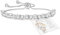 GEMAURA Tennisarmband für Damen Verstellbares Armband Silber 925 Damen 5MM Breit Armkette Damen Silber 925 mit Zirkonia Silberarmband Geschenke für Frauen Freundin Mama