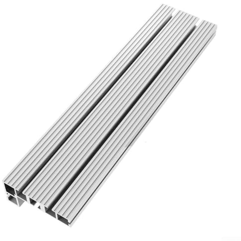 Oniissy Aluminium 75 Typ Gehrungsschiene T-Nut T-Schiene Träger Gleitklammern 300–600 mm, Holzbearbeitung Fräse Tischsäge Gehrung T-Schiene Schlitz (300 mm)