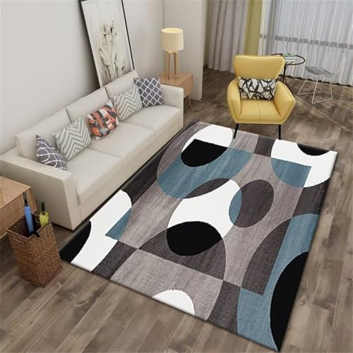 Schreibtischstuhlmatte für Teppich, Arbeitszimmer, Dekoration, Teppich, 120 x 160 cm, rechteckig, schmutzabweisend, ideal für Schlafzimmer, Flur, Bodenbelag