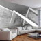 GZGZG Wohnzimmer Wandbild 3D Tapete Zement Wand Raum Erweiterung Schlafzimmer Hintergrund Wanddekoration Seidentuch Wandmalerei Aufkleber