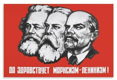Marx – Engels – Lenin – sowjetische Propaganda-Poster auf Leinwand, Malerei, Poster, Wandkunst, dekorative Bilddrucke, moderne Dekoration, 40 x 60 cm