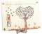 MINISONA Holz Hochzeitsgeschenk - Hochzeitskarte aus Holz Fuer Brautpaar - Geldgeschenk zur Hochzeit - Personalisierte Geschenkbox mit Gravur