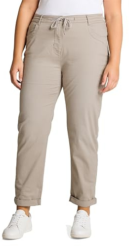 TOM TAILOR Damen Plussize Tapered Relaxed Hose mit Kordelzug