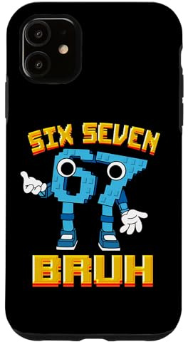 Boys Girls Kids Italian Brainrot Meme 67 Six Seven Bruh Case for iPhone 11