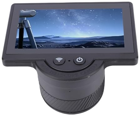 YUEHISY Caméra Oculaire électronique WiFi, écran Numérique 4,3 Pouces et Contrôle par Application, pour Télescopes de 26 Mm à 47 Mm, pour L'observation Astronomique des Oiseaux