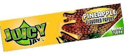 Juicy Jay's Ananas aromatisierte blättchen King Size Slim - 5er-Pack
