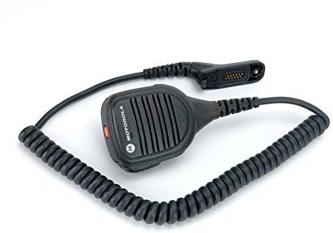 Motorola PMMN4062A - Microfono con altoparlante remoto con impronte, colore: Nero