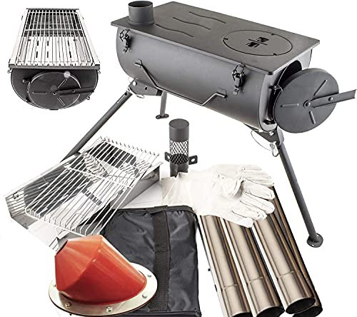 Comfort Wood Burning Stove Grill Heater Flashing Kit Camping Tent