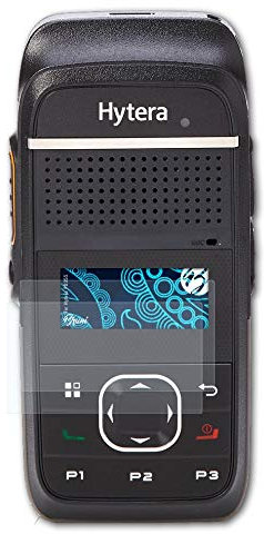 Bruni Schutzfolie kompatibel mit Hytera PD355 Folie, glasklare Displayschutzfolie (2X)