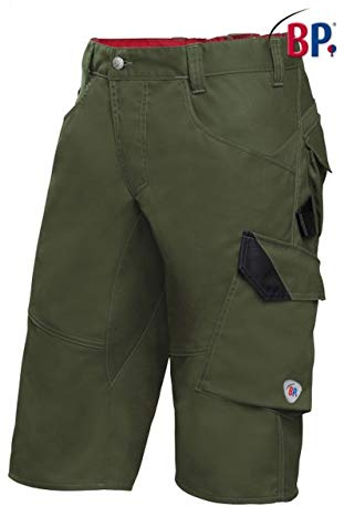 BP 1993-570-73 Shorts - Elastischer Rückenteil - Ergonomischer Schnitt - Schlanke Silhouette - 65% Polyester, 35% Baumwolle - Normale Passform - Größe: 50n - Farbe: oliv