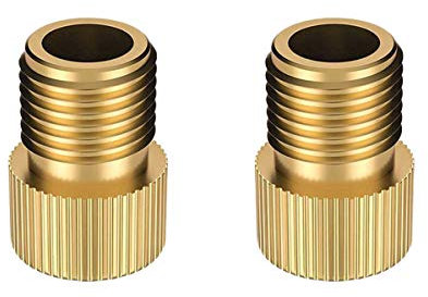2Pcs Messing Presta zu Schrader Bike Valve Adapter Adapter Konverter