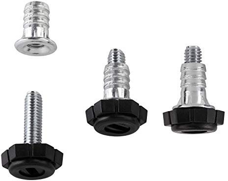 10 Stück Sotech Verstellschraube M6 x 20,9 mm (Gesamtlänge inkl. Bodengleiter: 27,7 mm) mit Einschlagmutter Verstellfüße Stellfüße Möbel-Regulierschraube Justierschraube Möbelschraube