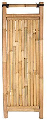 Bambuswand Jakarta starr mit 180 x 60cm aus dicken Apus Bambusrohren mit 6 bis 7cm Durchmesser