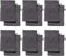 REDBEST Waschhandschuhe, Waschlappen 12er-Pack Chicago anthrazit Größe 15x21 cm - saugstark, strapazierfähig, ideal für Reisen, Sport (weitere Farben)