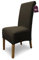 SCHEFFLER-Home 4X Stuhlhussen Stretch Emma/elastische Stuhlhussen Braun 4er Set/Stuhlhussen Baumwolle als Stuhlabdeckung/Stuhlhussen Schwingstühle/Stuhl Hussen Stretch als Stuhlüberzug